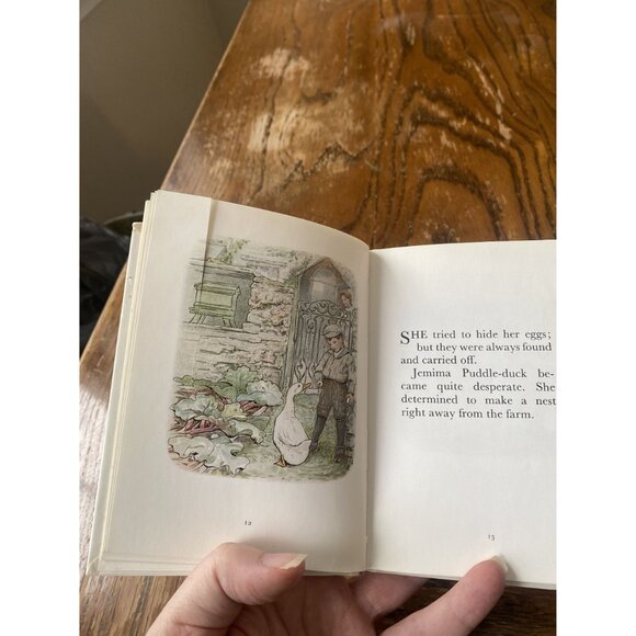The Tale Of Jemima Puddle-Duck By Beatrix Potter Hardback Book Original Edition - Picture 7 of 7